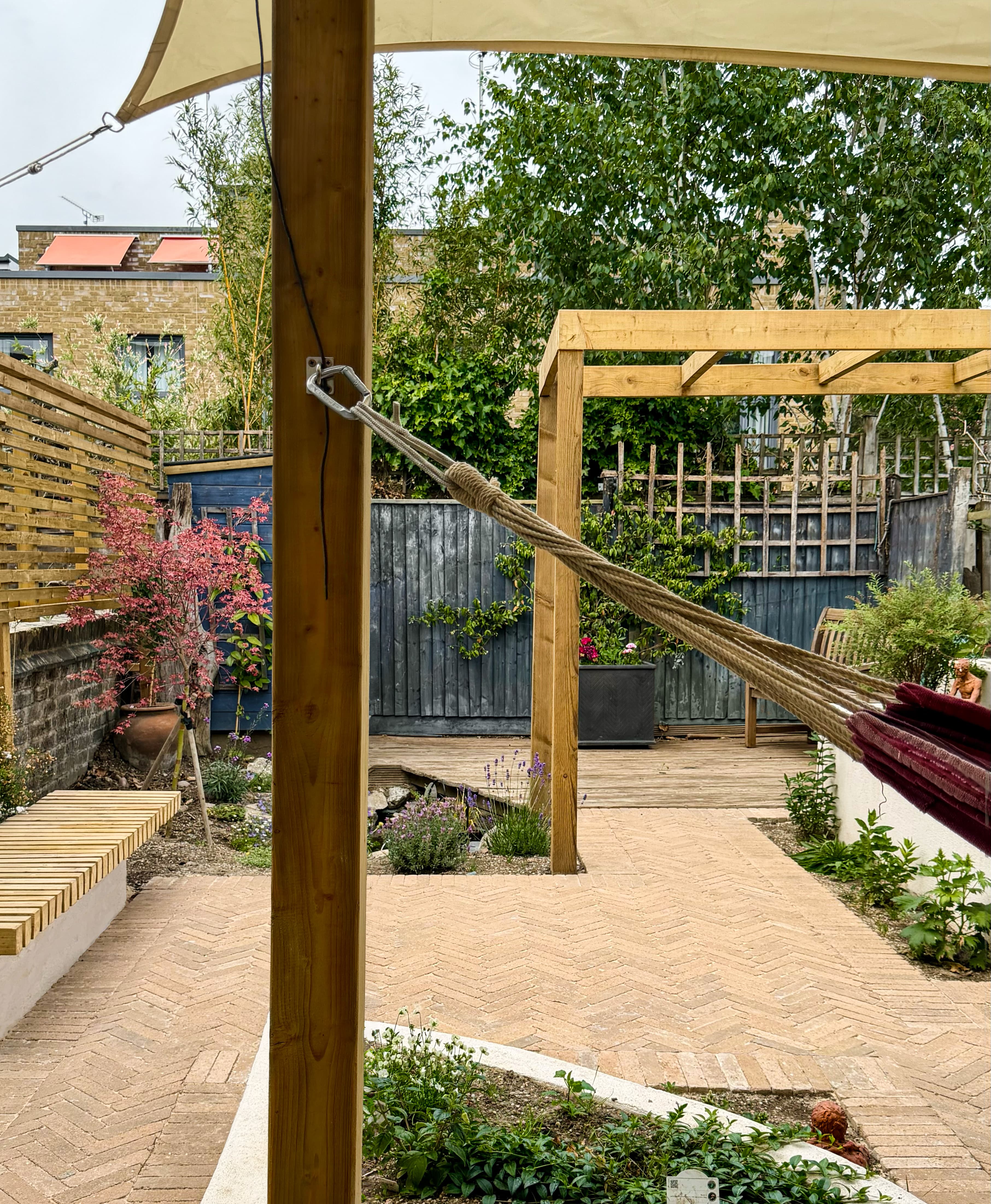 ECH WORKS — Completed garden project with paving and landscaping