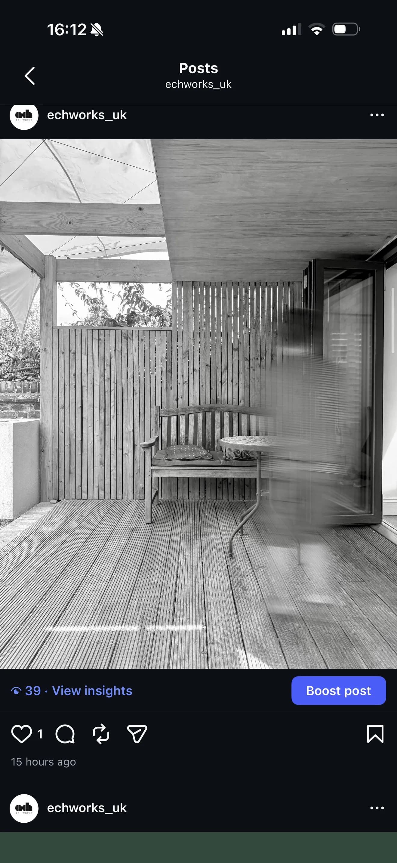 Timber batten screen, sail canopy and decking. An outdoor room designed to be used as an extension of the interior - sheltered, private and connected to the home.